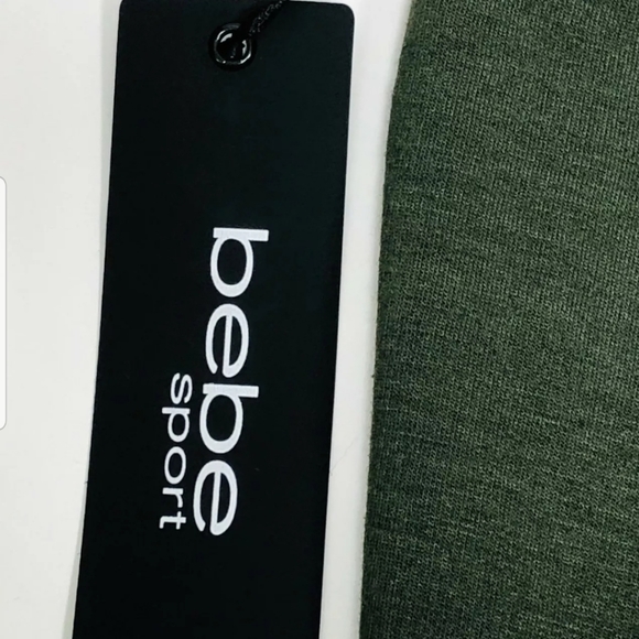 Bebe Sport Womens Logo Pants 1X Athletic Green - Picture 3 of 10